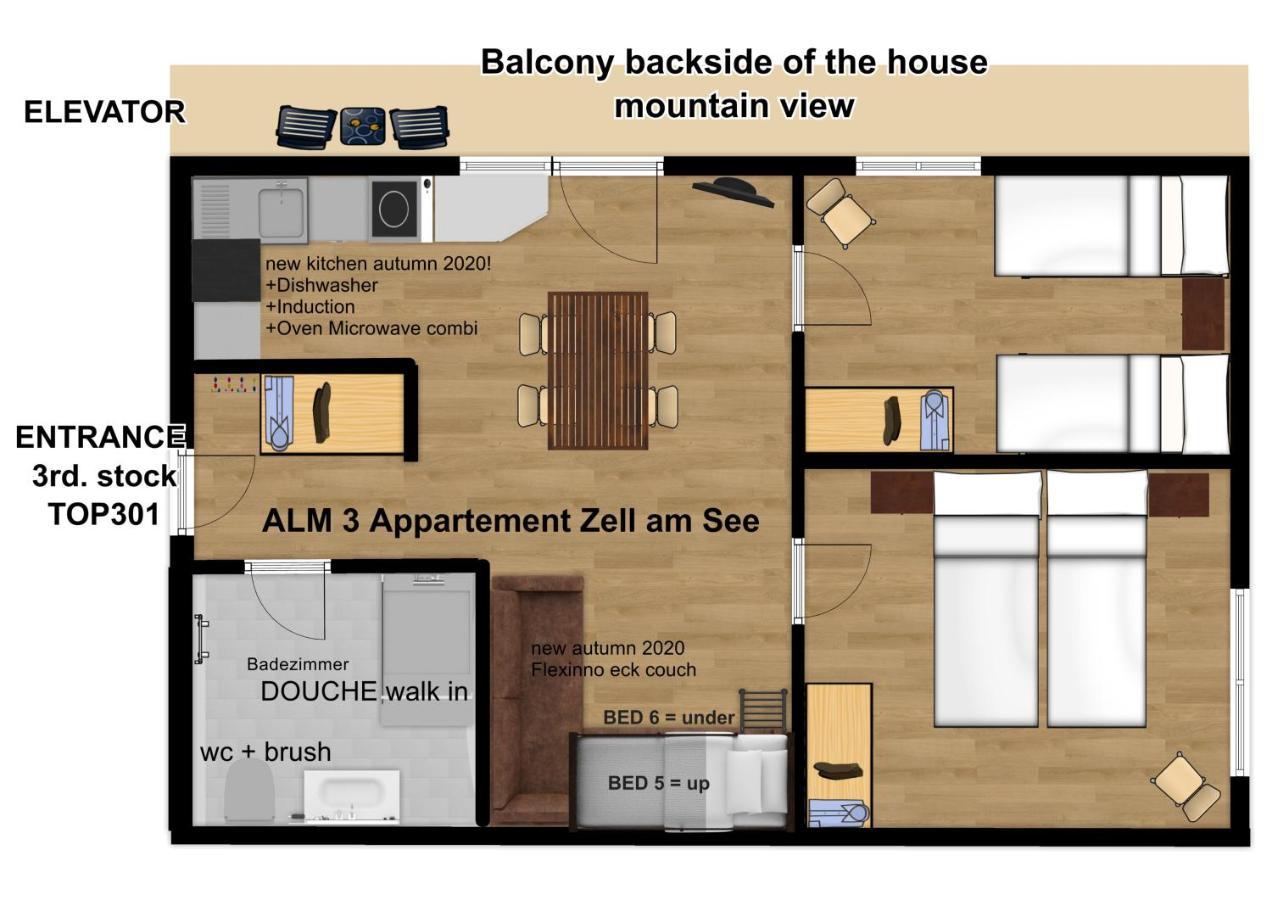 Alm Appartements Zellamsee Zell am See Eksteriør billede